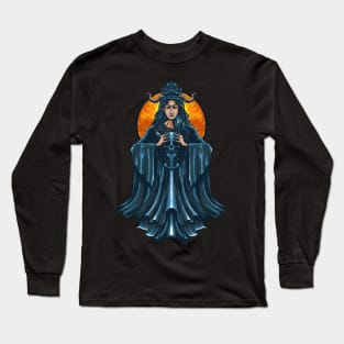 Woman Devil Illustration Long Sleeve T-Shirt